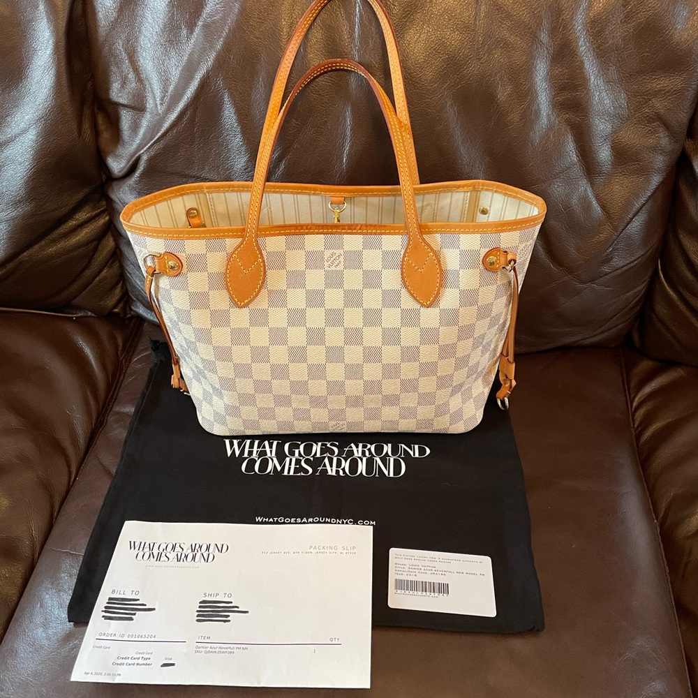 Louis Vuitton Damier Azur Neverfull PM